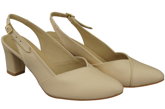 Women's Shoes High Heel Sandals Natural Leather 217 ElitaBut