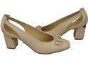 Shoes Women's pumps in Natural Leather with Decorative Heel 199 ElitaBut