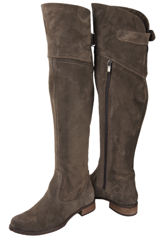 Shoes Boots Women Boots Over-the-knee boots Over-the-knee natural leather Velor 154 ElitaBut