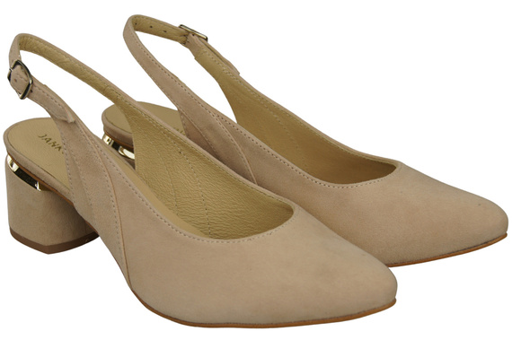 Women's Sandals in Natural Suede Leather - Elegance and Comfort 196 Z ElitaBut