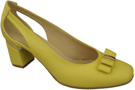 Shoes Women's pumps in Natural Leather with Decorative Heel 199 ElitaBut
