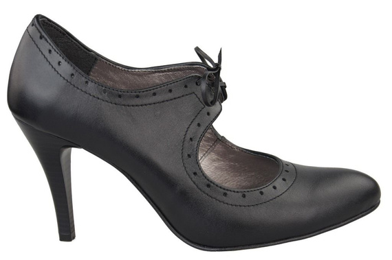 Women's shoes Natural leather black 553 ElitaBut