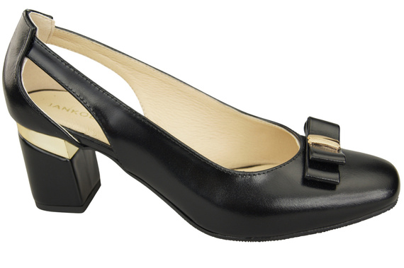 Shoes Women's pumps in Natural Leather with Decorative Heel 199 ElitaBut