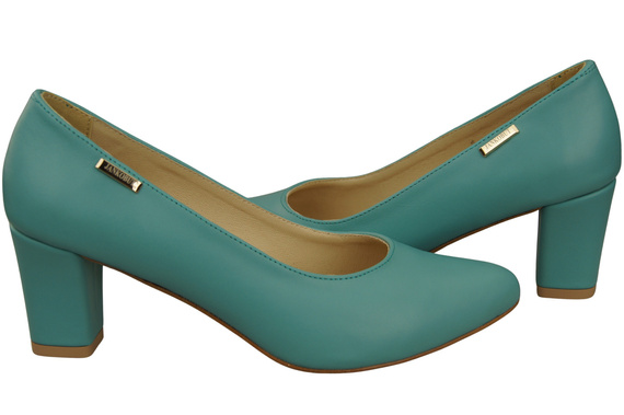 Classic Smooth Pumps Shoes Women's Black Natural Leather 213 ElitaBut