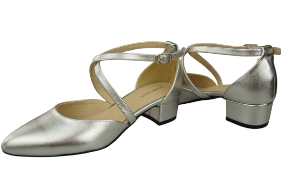 Women’s Leather Sandals with Straps Low Heel 223 ElitaBut