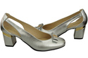 Shoes Women's pumps in Natural Leather with Decorative Heel 199 ElitaBut