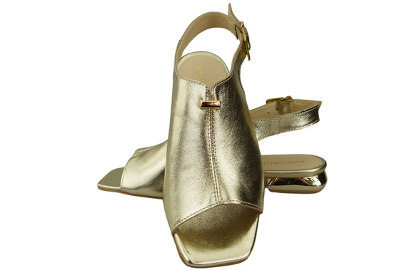 Comfortable Women's Shoes Sandals Flat Gold Heel Natural Leather 207 ElitaBut