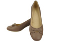 Women's Pumps with a Bow, Natural Leather and Low Heel 203 ElitaBut