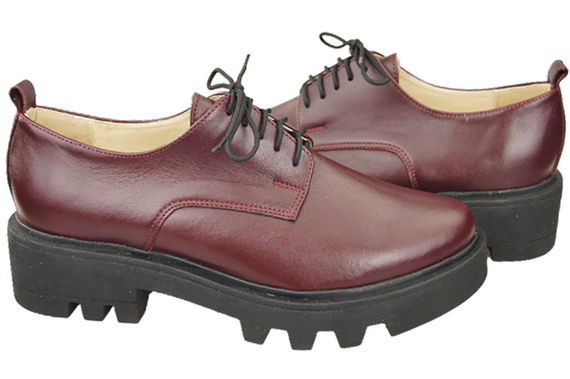 Women's shoes Lace-up leather Natural 180 ElitaBut