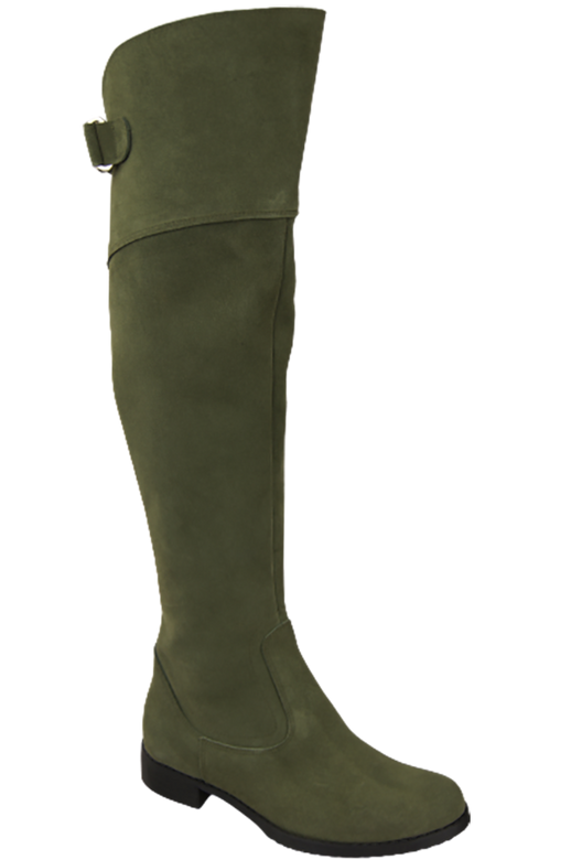 Shoes Boots Women Boots Over-the-knee boots Over-the-knee natural leather Velor 154 ElitaBut