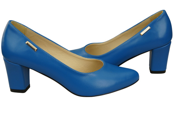 Classic Smooth Pumps Shoes Women's Black Natural Leather 213 ElitaBut