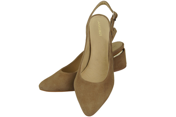 Women's Sandals in Natural Suede Leather - Elegance and Comfort 196 Z ElitaBut