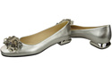 Women's Pumps with Crystals Flat Natural Leather 216 ElitaBut