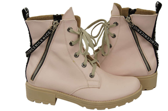 Footwear Boots Women's boots with the inscription NICE Natural Leather 173 Z ElitaBut