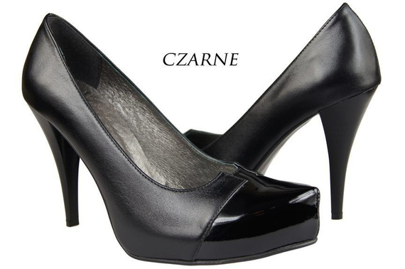 Women's shoes natural leather Black 897 ElitaBut