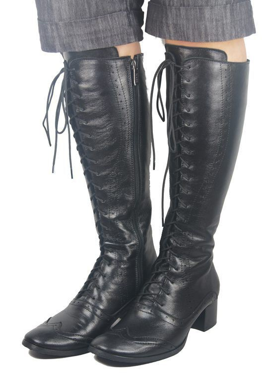 Shoes Women's boots Lace-up natural leather 595 ElitaBut