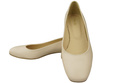 Comfortable Women's Shoes Flat Pumps, Natural Leather 204 ElitaBut