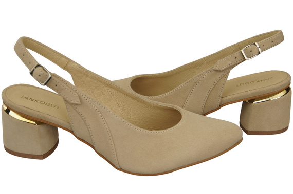 Women's Sandals in Natural Suede Leather - Elegance and Comfort 196 Z ElitaBut