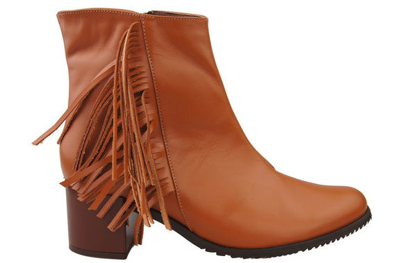 Obuwie Botki Damskie skóra naturalna 935