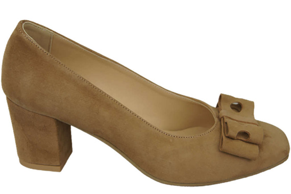 Women's shoes Pumps Natural leather suede 163 ElitaBut