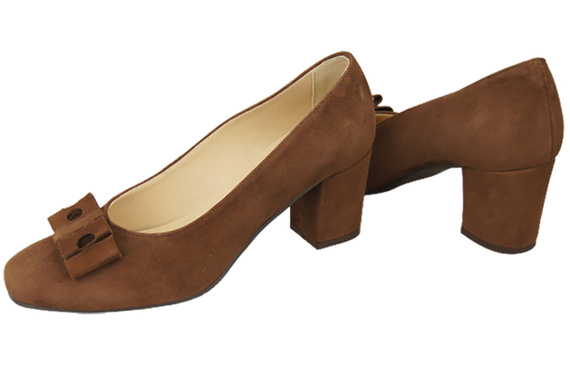 Women's shoes Pumps Natural leather suede 163 ElitaBut