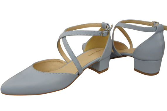 Women’s Leather Sandals with Straps Low Heel 223 ElitaBut