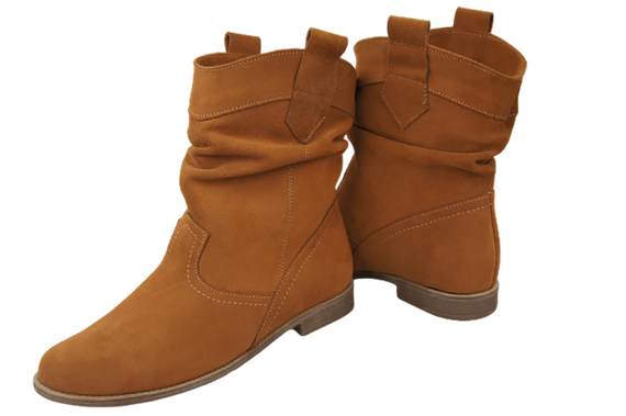 Shoes Women's boots Saszki Winter natural leather velor 117 Z ElitaBut