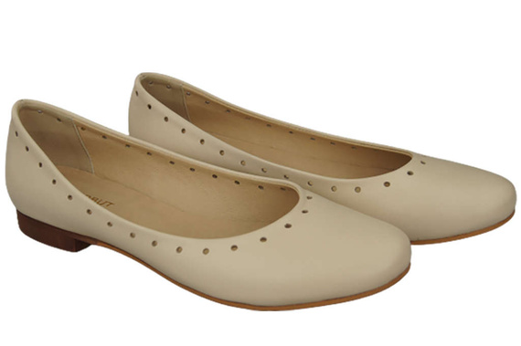 Women's Shoes Comfortable Ballerinas Natural Leather 162 ElitaBut