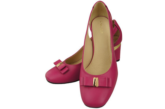 Shoes Women's pumps in Natural Leather with Decorative Heel 199 ElitaBut