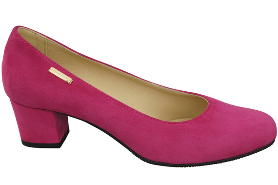 Wygodne Obuwie Damskie Czółenka Purpurowe Skóra naturalna Zamszowej 172 Z ElitaBut