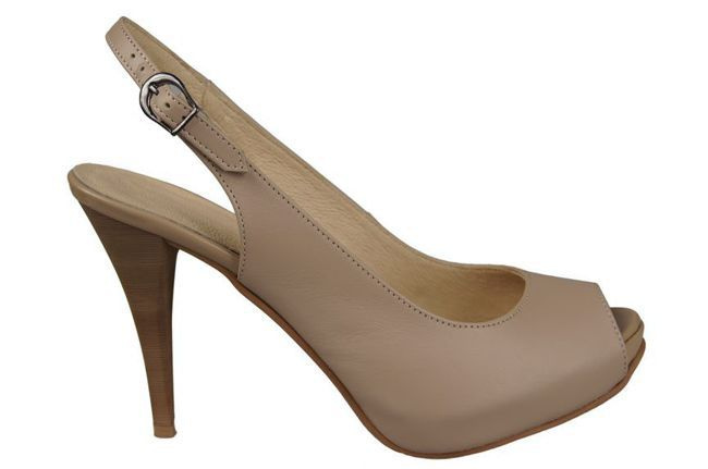 Obuwie Damskie Sandały skóra naturalna Cappuccino Lico  912 ElitaBut