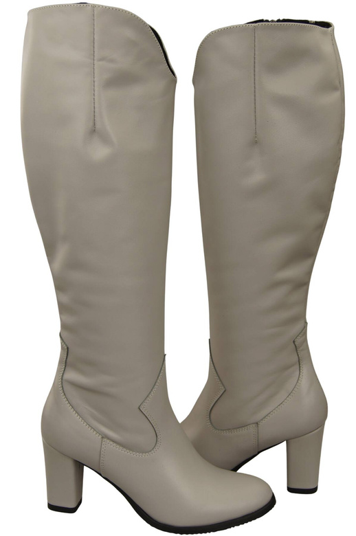 Stylish Footwear Women's Boots On A Heel Natural Leather 211 ElitaBut