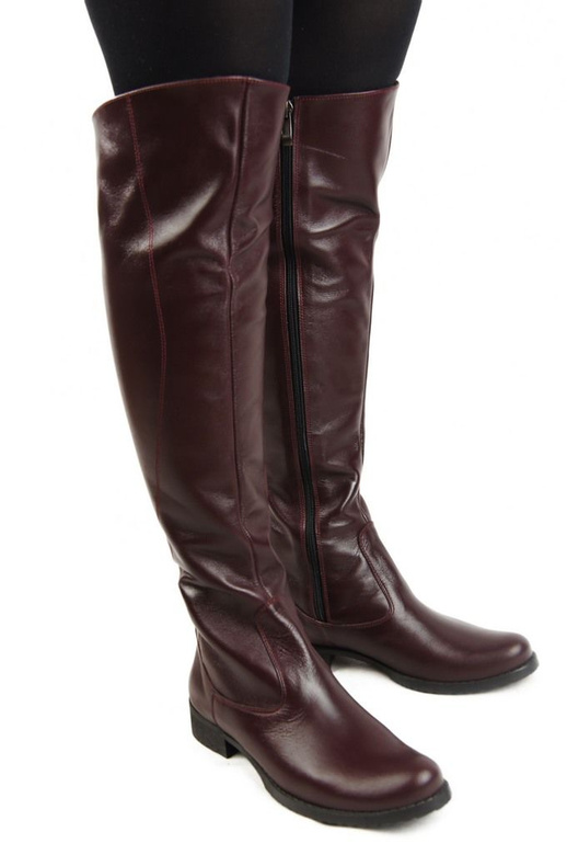 Shoes Boots Women Boots Over the knee boots Over the knee Natural Leather 121 ElitaBut