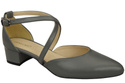 Women’s Leather Sandals  with Straps Low Heel 223 ElitaBut