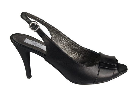 Obuwie Damskie Sandały skóra naturalna Czarne 780 ElitaBut