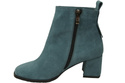 Women’s ankle boots in genuine suede leather, stable block heel, with zipper – 224 ElitaBut