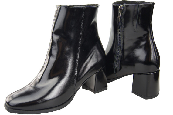 Women's Black Winter Ankle Boots Genuine Leather 214 From ElitaBut