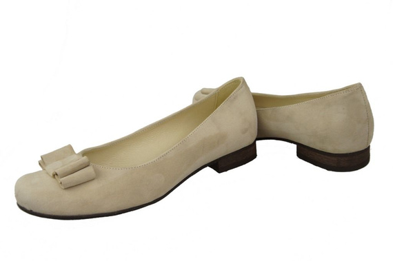 Women's Shoes Ballerinas natural leather Suede 126 ElitaBut