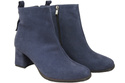 Women’s ankle boots in genuine suede leather, stable block heel, with zipper – 224 ElitaBut