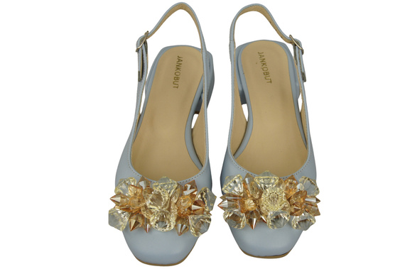 Women's Shoes Sandals with Crystals Natural Leather 215 ElitaBut