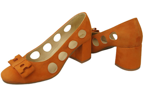 Women's shoes Pumps Natural leather suede 182 ElitaBut