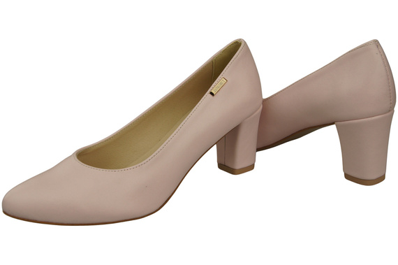 Classic Smooth Pumps Shoes Women's Black Natural Leather 213 ElitaBut