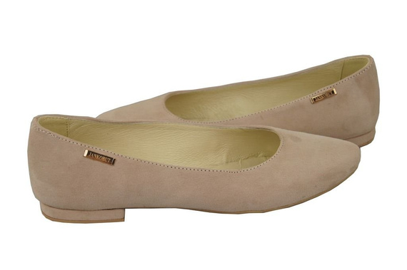 Women's shoes Ballerinas natural leather Suede 131 ElitaBut